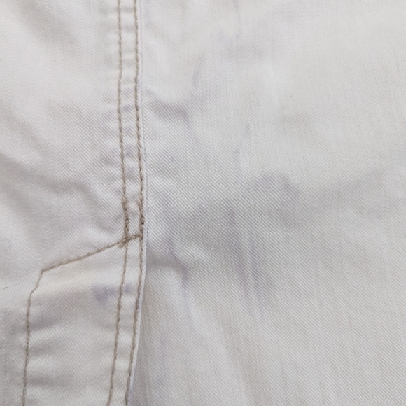 SMART Set white denim mini skirt with sparkling lace details size 16 - Picture 12 of 13